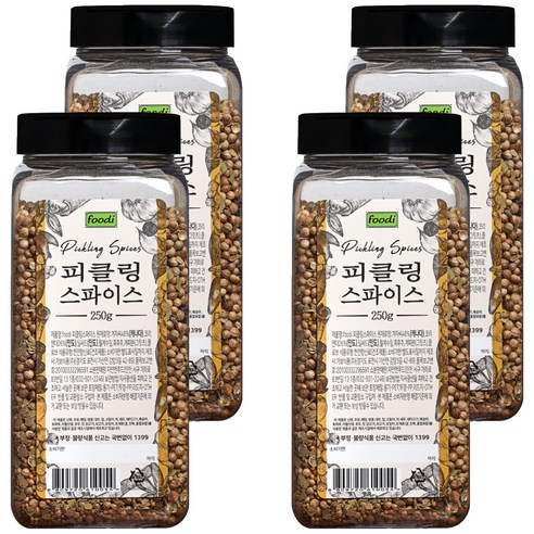 푸디 피클링스파이스, 250g, 4개