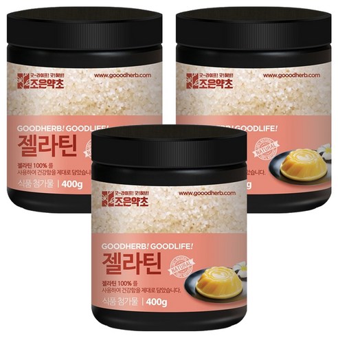 조은약초 젤라틴, 400g, 3개