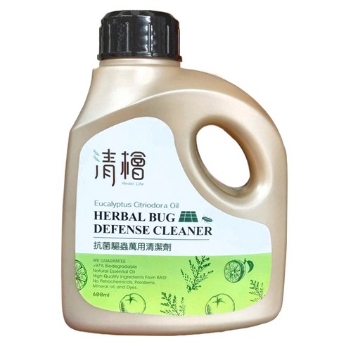 INTL:清檜 INTL:Hinoki Life INTL:HERBAL BUG DEFENSE CLEANER INTL:抗菌驅蟲萬用清潔劑 INTL:Eucalyptus Citriodora Oil 清檜 抗菌驅蟲萬用清潔劑 清潔用品 地板清潔劑 廚房清潔液