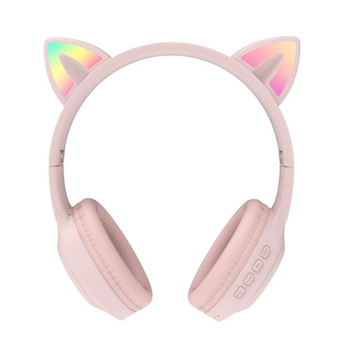 스카이 아동용 핏 키티 휴대용 유무선 겸용 블루투스 헤드셋, 체리블로썸 핑크, IM-H26