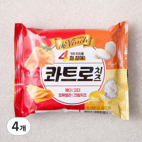남양유업 콰트로 치즈, 17g, 12개입, 4개