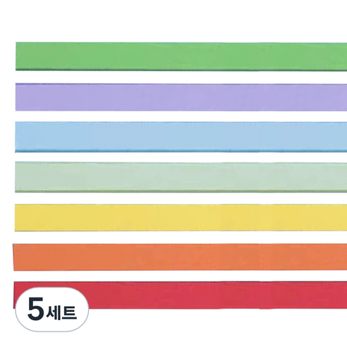미소로운 이벤트 양면 별 종이접기 멀티페이퍼 레인보우 컬러 믹스 540p 세트, 5세트, 7색