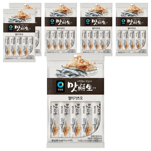 청정원 맛선생 멸치가쓰오 스틱, 80g, 6개