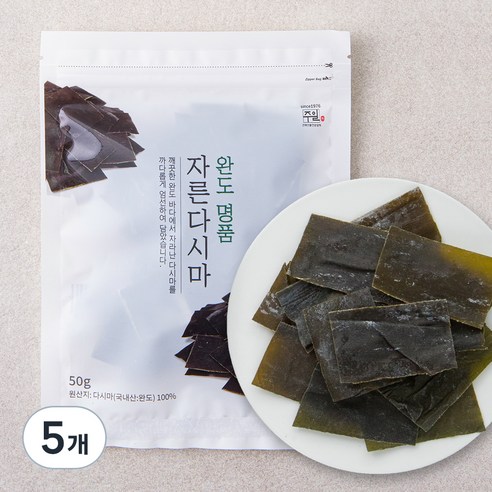 주일 완도 명품 자른 다시마, 5개, 50g