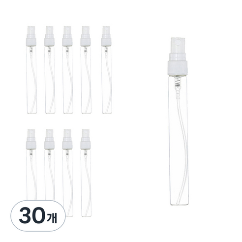 유리향수 공병 10ml, 흰색, 30개
