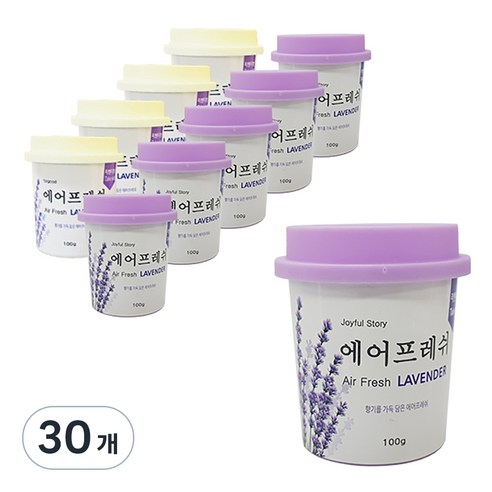 ABM 에어프레쉬 방향제 라벤더, 100g, 30개