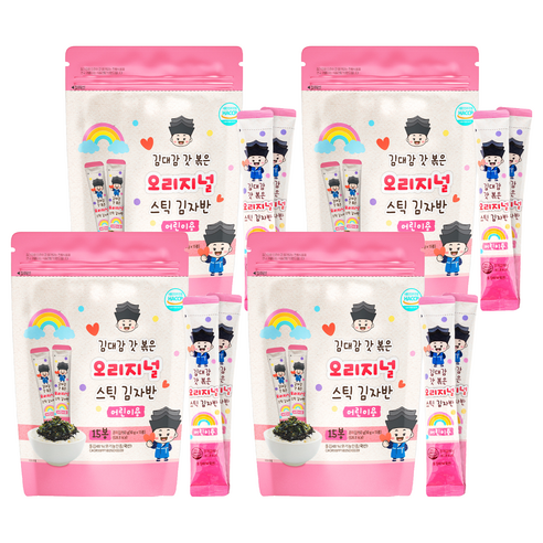 김대감 스틱 김자반 오리지널 어린이용 15p, 150g, 4개