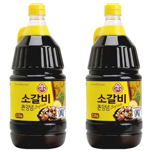 오뚜기 소갈비 큰양념, 2.1kg, 2개