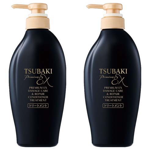 츠바키 프리미엄 EX 데미지케어 & 리페어 컨디셔너 트리트먼트, 450ml, 2개