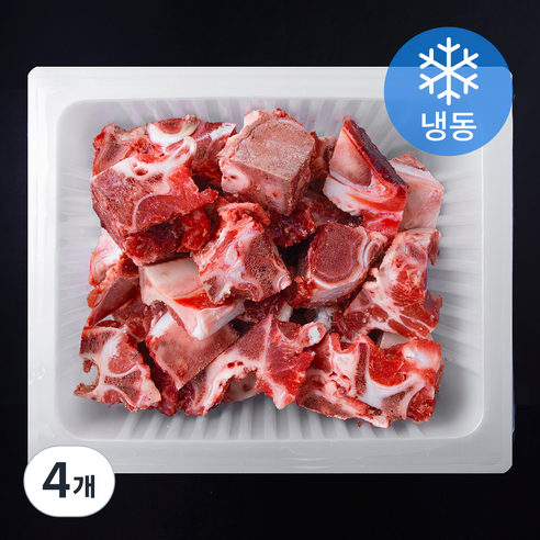 국내산 소고기 잡뼈 2등급 탕용 (냉동), 4개, 3kg