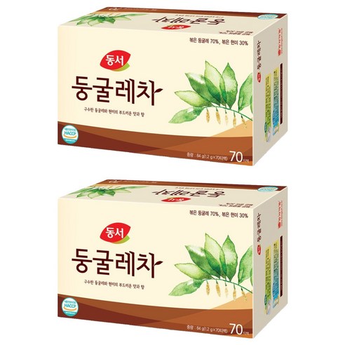 동서 둥굴레차 티백, 1.2g, 70개입, 2개