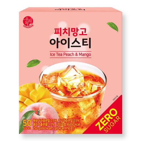 우리차 피치망고 아이스티, 5g, 50개입, 1개