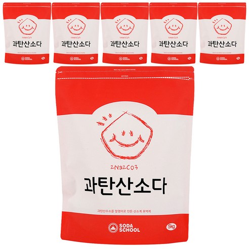 엘앤에스 과탄산소다 산소계표백제, 5kg, 6개