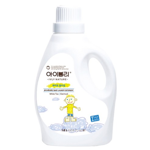 아이블리네이처 오트밀 유아세제 화이트 블러썸향 1.8L, 1개, 1800g
