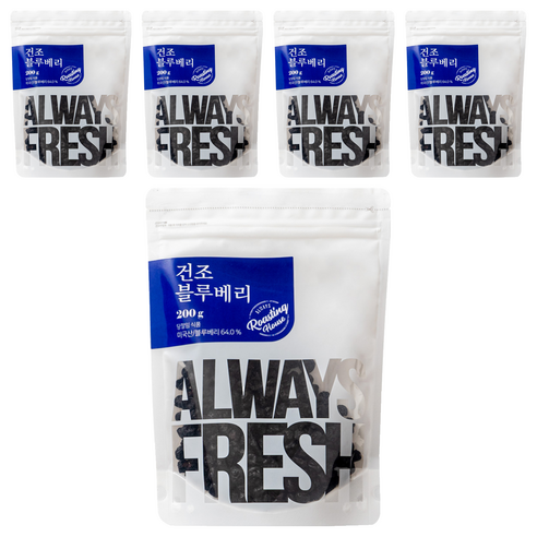 몸애조화 건조 블루베리, 200g, 5개