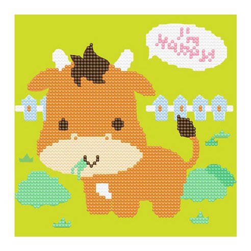 아이러브페인팅 테마 DIY 보석십자수 20 x 20 cm, 랜드마크 산토리니, 1세트