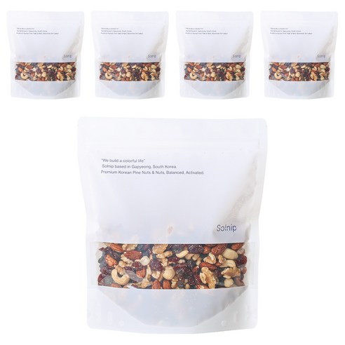 솔닙 베리베리 듬뿍 믹스너트, 450g, 5개