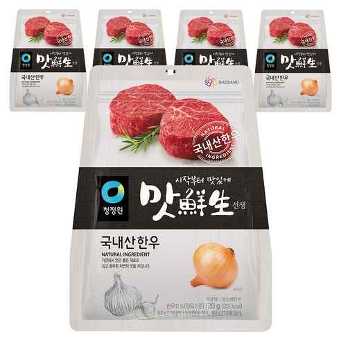 맛선생 한우 조미료, 120g, 5개