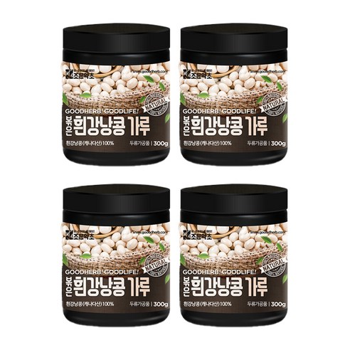 조은약초 프리미엄 볶은 흰강낭콩 가루, 300g, 4개