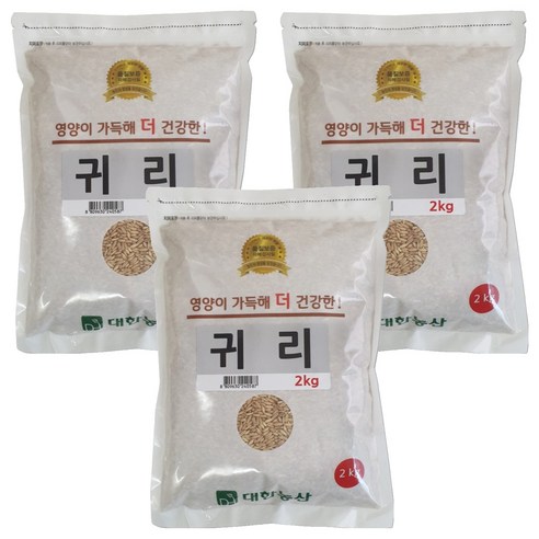 대한농산 귀리, 2kg, 3개