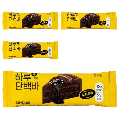 프로틴방앗간 하루단백질바 제트 초코케이크맛, 40g, 4개