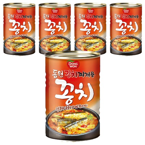 동원 김치찌개용 꽁치 통조림, 300g, 5개