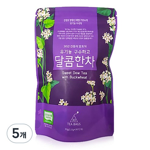 감로700 유기농 구수하고 달콤한차, 5개, 30개입, 1g