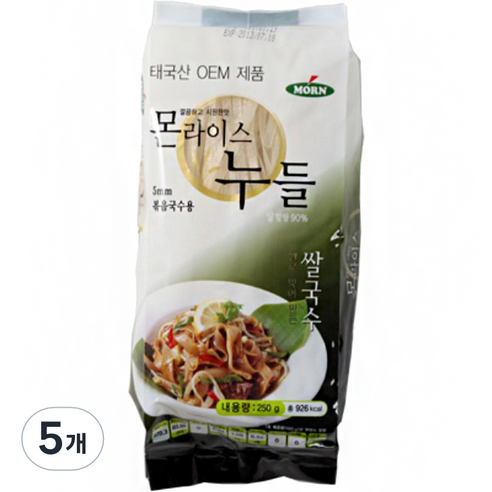 몬 라이스 누들 5mm, 250g, 5개