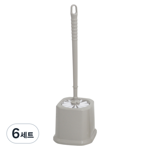 크린메이트 사각통 + 변기솔 세트, 랜덤 발송, 6세트