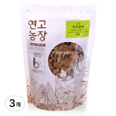 연고농장 볶은 작두콩차, 200g, 1개입, 3개