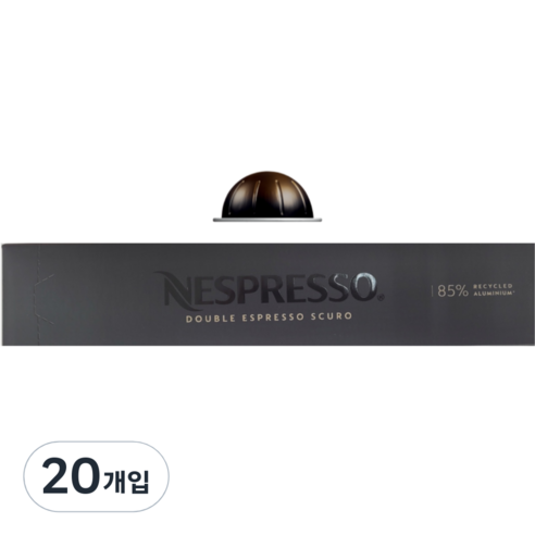 네스프레소 버츄오 더블 에스프레소 스쿠로 캡슐커피, 10g, 10개입, 2개