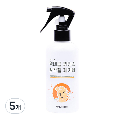 역대급커먼스 발각질 제거제 풋 필링 스프레이, 200ml, 5개