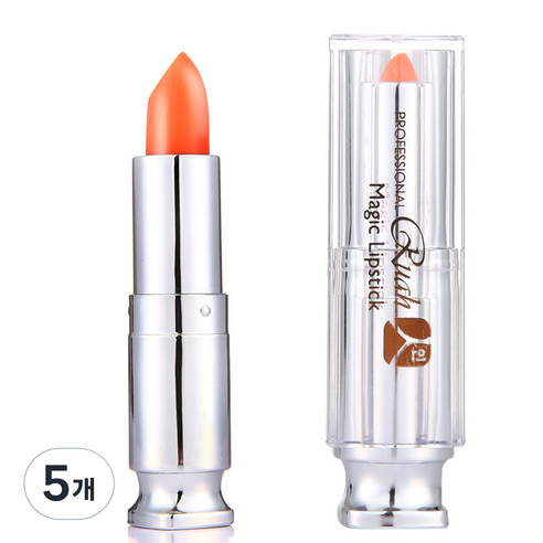 루아인 지워지지않는 반전 립스틱, 오렌지 핑크, 3.8g, 5개