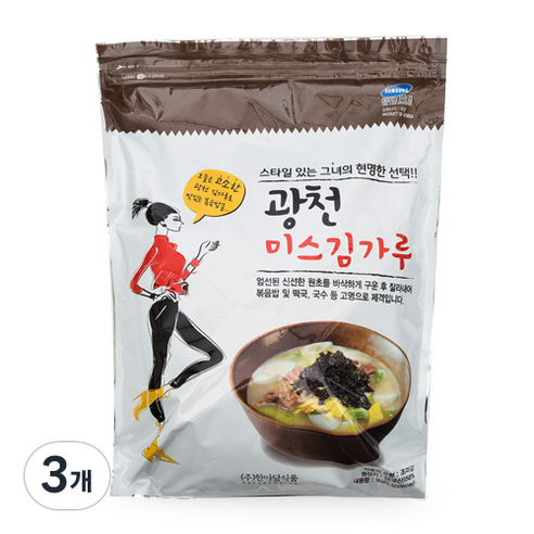 미스김가루, 3개, 1kg