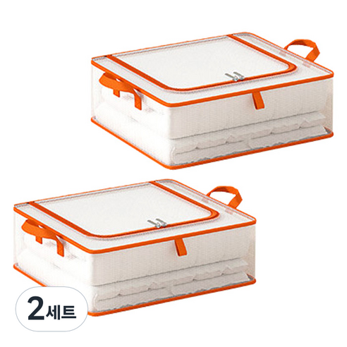 예홈 ORANGE 언더베드 리빙박스 2p 세트, 2세트