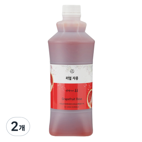 청담라이프 리얼 자몽 원액농축액, 1500ml, 2개