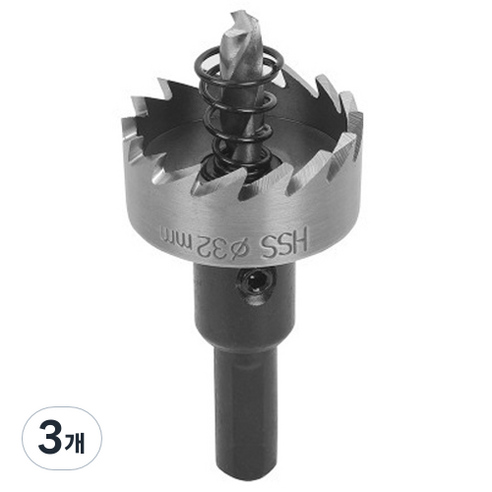 워크프로 일반홀소 홀커터 18mm WP403154, 3개
