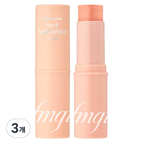 더페이스샵 에프엠지티 베일글로우 스틱 하이라이터 10g, 02 라이블리, 3개