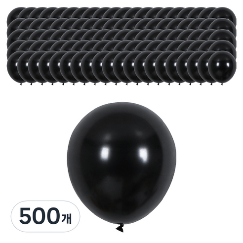 EUMES 이벤트 풍선 일반, 블랙, 500개