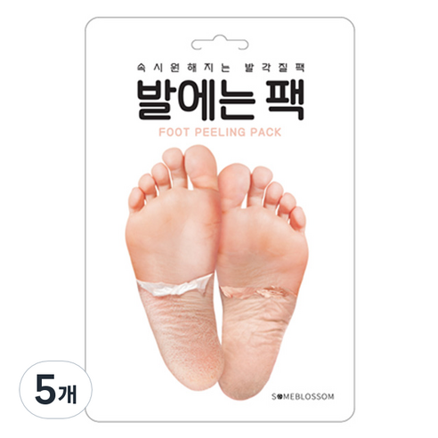 썸블라썸 발에는 팩, 1개입, 5개