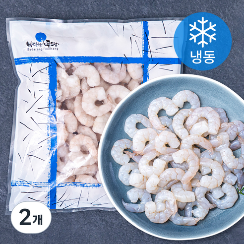 더착한 생새우살 소소 71/90 (냉동), 500g, 2개