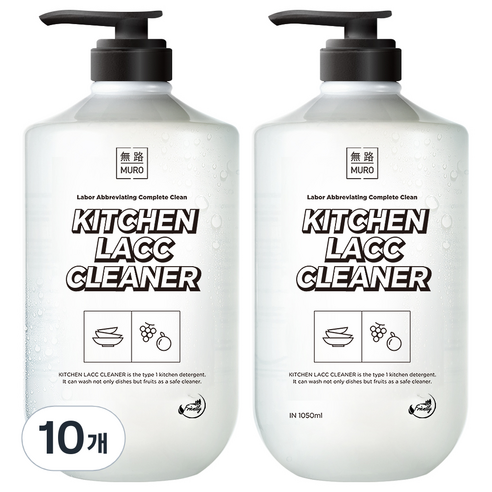 무로 키친 락클리너 자몽향, 1050ml, 10개