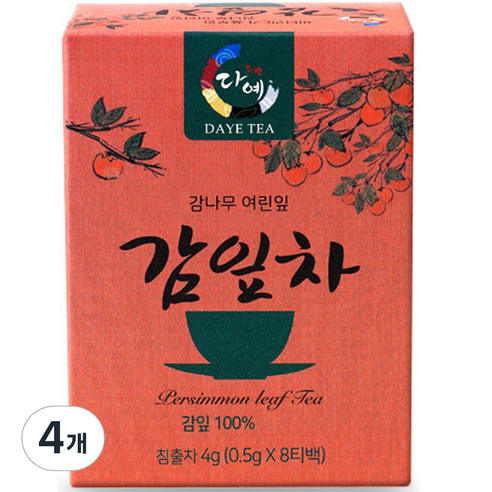 다예 감잎차 8p, 4g, 8개입, 4개