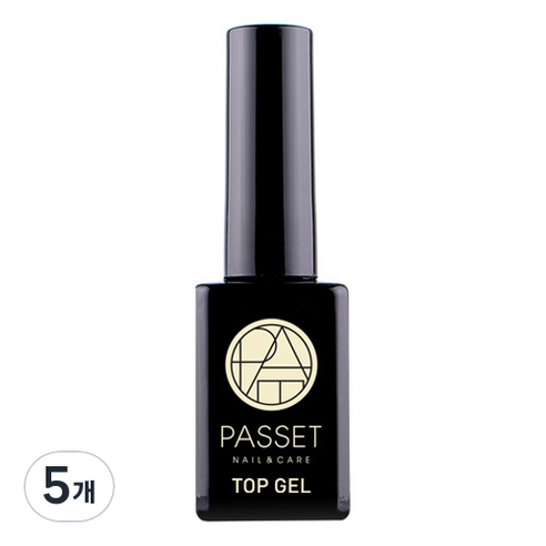 파셋 광빨 네일 탑 젤, 투명색, 10ml, 5개