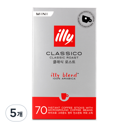 일리 클래식 로스트 미니 1g, 70개입, 5개