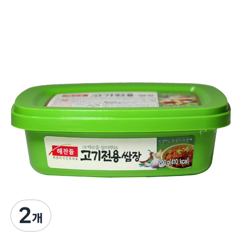 해찬들 고기전용 쌈장, 200g, 2개