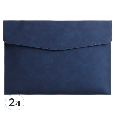 통근창고 A4 서류 파일 케이스 330 x 235 mm, 블루, 2개