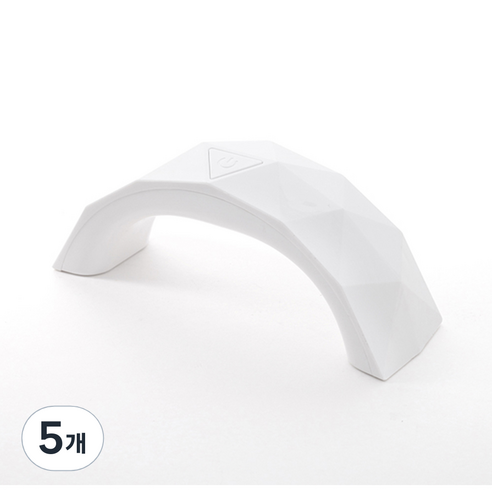 RB젤램프 LED 9W 미니 젤네일 램프, 화이트, 5개