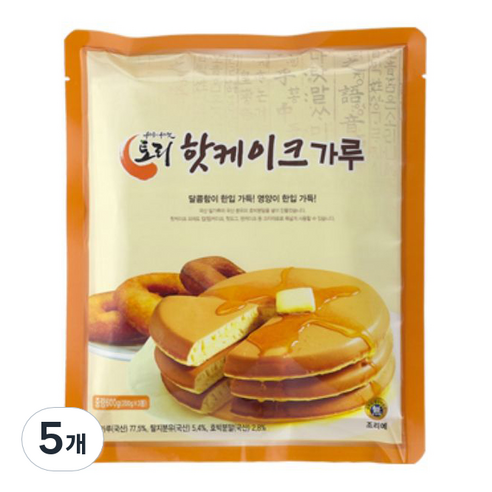 토리식품 핫케이크 가루, 5개, 600g
