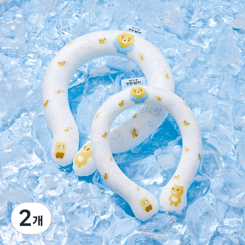 카카오프렌즈 데일리 넥쿨러, 집사의 꿈 White, 2개